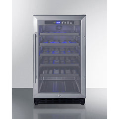 Summit - 18" 34-Bottle Dual-Zone ADA Compliant Wine Cooler (SWC1840BADA)