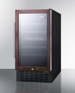 Summit - 18" 28-Bottle Dual-Zone Glass Door Wine Cooler (SWC182Z)