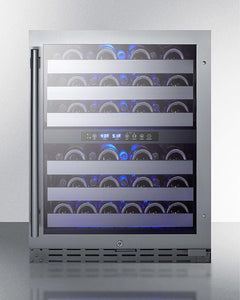 Summit - 24" 46-Bottle Dual-Zone Built-in ADA Compliant Wine Cooler (ALWC532)